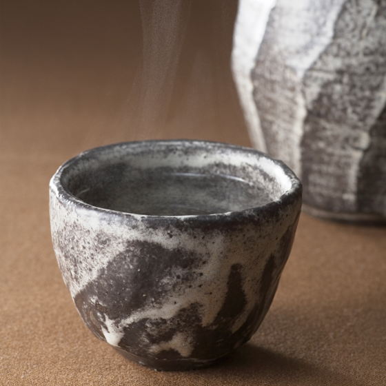 Erwärmter Sake